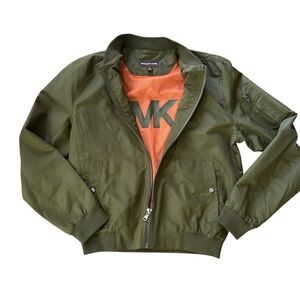 Michael Kors Olive Green Puffer Jacket